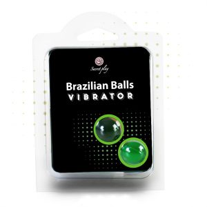 BOLAS LUBRIFICANTES BRAZILIAN BALLS SHOCK EFEITO VIBRADOR 2 X 4GR - Image 1