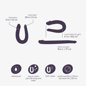 DILDO DUPLO DOUBLE TROUBLE CRUSHIOUS ROXO - Image 4