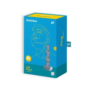 PLUG ANAL VIBRATÓRIO LOLLI PLUG 2 SATISFYER CINZENTO - Image 6