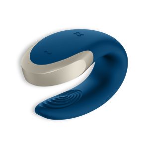 VIBRADOR DOUBLE LOVE COM APP SATISFYER AZUL - Image 2
