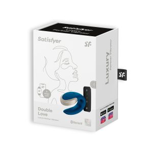 VIBRADOR DOUBLE LOVE COM APP SATISFYER AZUL - Image 7