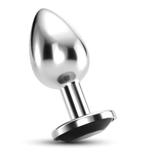 PLUG ANAL JOIA BIJOU PRETO GRANDE CRUSHIOUS COM BOLSA AVELUDADA GRÁTIS - Image 1