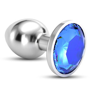 PLUG ANAL JOIA BIJOU AZUL PEQUENO CRUSHIOUS COM BOLSA AVELUDADA GRÁTIS - Image 4