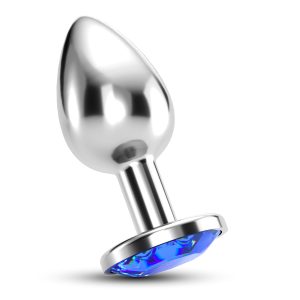 PLUG ANAL JOIA BIJOU AZUL PEQUENO CRUSHIOUS COM BOLSA AVELUDADA GRÁTIS - Image 1