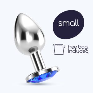 PLUG ANAL JOIA BIJOU AZUL PEQUENO CRUSHIOUS COM BOLSA AVELUDADA GRÁTIS - Image 8