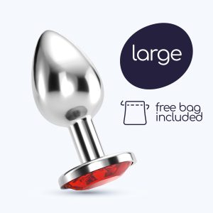 PLUG ANAL JOIA BIJOU VERMELHO GRANDE CRUSHIOUS COM BOLSA AVELUDADA GRÁTIS - Image 8