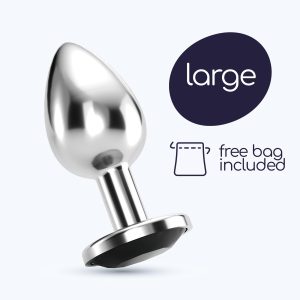 PLUG ANAL JOIA BIJOU PRETO GRANDE CRUSHIOUS COM BOLSA AVELUDADA GRÁTIS - Image 8