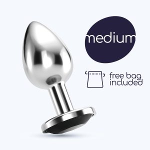 PLUG ANAL JOIA BIJOU PRETO MÉDIO CRUSHIOUS COM BOLSA AVELUDADA GRÁTIS - Image 8