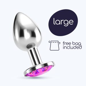 PLUG ANAL JOIA BIJOU ROSA GRANDE CRUSHIOUS COM BOLSA AVELUDADA GRÁTIS - Image 8