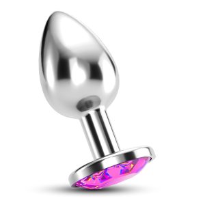 PLUG ANAL JOIA BIJOU ROSA GRANDE CRUSHIOUS COM BOLSA AVELUDADA GRÁTIS - Image 1