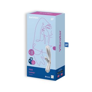 VIBRADOR HOT LOVER COM APP SATISFYER CINZA - CHAMPANHE - Image 6