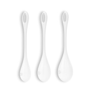 CONJUNTO DE 3 BOLAS KEGEL YONI POWER 1 SATISFYER BRANCAS - Image 6