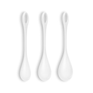 CONJUNTO DE 3 BOLAS KEGEL YONI POWER 1 SATISFYER BRANCAS - Image 3