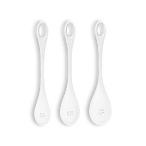CONJUNTO DE 3 BOLAS KEGEL YONI POWER 1 SATISFYER BRANCAS - Image 4