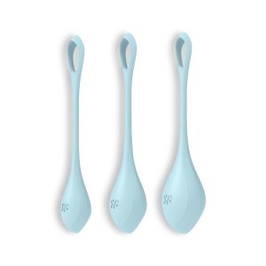 CONJUNTO DE 3 BOLAS KEGEL YONI POWER 2 SATISFYER AZUIS - Image 6