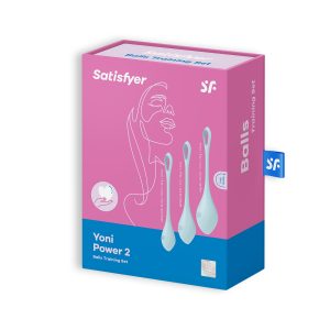 CONJUNTO DE 3 BOLAS KEGEL YONI POWER 2 SATISFYER AZUIS - Image 5