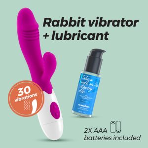 VIBRADOR COM ESTIMULADOR DE CLITÓRIS LOLLIPOP E LUBRIFICANTE À BASE DE ÁGUA INCLUÍDO CRUSHIOUS - Image 12