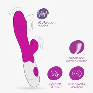 VIBRADOR COM ESTIMULADOR DE CLITÓRIS LOLLIPOP E LUBRIFICANTE À BASE DE ÁGUA INCLUÍDO CRUSHIOUS - Image 5