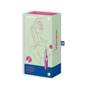 VIBRADOR TWIRLING DELIGHT SATISFYER BORDEAUX - Image 6