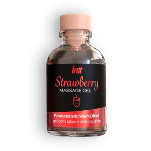 GEL DE MASSAGEM COM SABOR A MORANGO INTT 30ML - Image 4