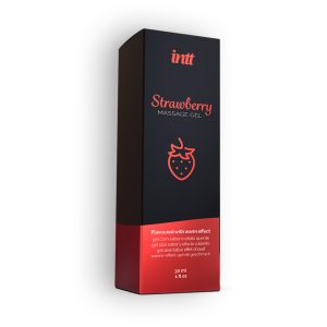 GEL DE MASSAGEM COM SABOR A MORANGO INTT 30ML - Image 3