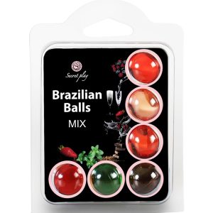 BOLAS LUBRIFICANTES BEIJÁVEIS BRAZILIAN BALLS MULTISABORES 6 x 4GR - Image 1