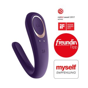 VIBRADOR PARA CASAL DOUBLE CLASSIC COM CARREGADOR USB - Image 12