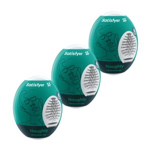 PACK DE 3 MASTURBADOR MASTURBATOR EGG NAUGHTY SATISFYER - Image 2