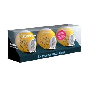 PACK DE 3 MASTURBADOR MASTURBATOR EGG FIERCE SATISFYER - Image 3