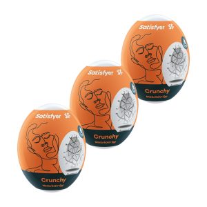PACK DE 3 MASTURBADOR MASTURBATOR EGG CRUNCHY SATISFYER - Image 1
