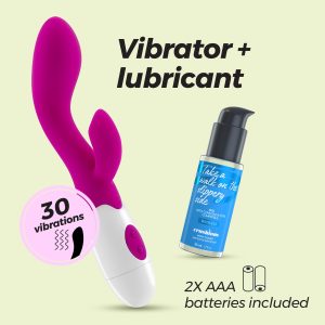 VIBRADOR COM ESTIMULADOR DE CLITÓRIS CHERIE E LUBRIFICANTE À BASE DE ÁGUA INCLUÍDO CRUSHIOUS - Image 12