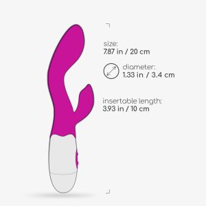 VIBRADOR COM ESTIMULADOR DE CLITÓRIS CHERIE E LUBRIFICANTE À BASE DE ÁGUA INCLUÍDO CRUSHIOUS - Image 8