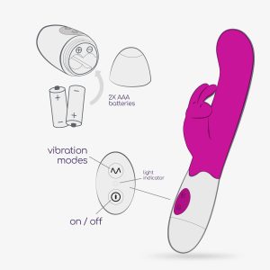 VIBRADOR COM ESTIMULADOR DE CLÍTORIS JIGGLIE (LUBRIFICANTE INCLUÍDO) - Image 7