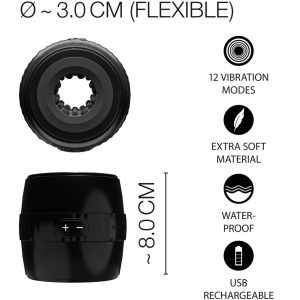 MASTURBADOR VIBRATÓRIO RECARREGÁVEL DONUT MASTURBATOR - Image 8