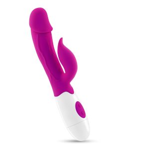 VIBRADOR COM ESTIMULADOR DE CLITÓRIS MOCHI ROXO E LUBRIFICANTE À BASE DE ÁGUA INCLUÍDO CRUSHIOUS - Image 2