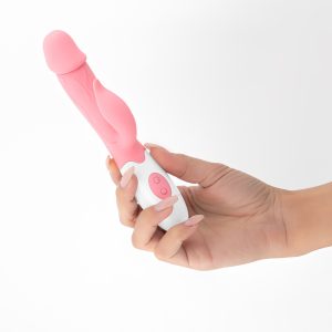 VIBRADOR COM ESTIMULADOR DE CLITÓRIS MOCHI ROSA E LUBRIFICANTE À BASE DE ÁGUA INCLUÍDO CRUSHIOUS - Image 9