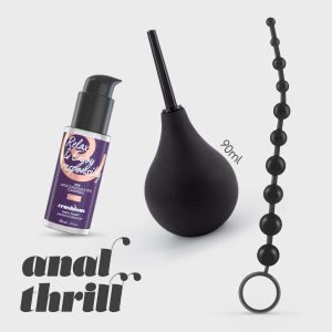 ANAL THRILL DUCHE ANAL 90ML COM LUBRIFICANTE ANAL 50ML E TIRA DE 10 PÉROLAS ANAIS CRUSHIOUS - Image 10