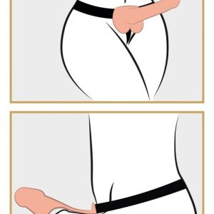STRAP-ON OCO COM TESTÍCULOS 9" FETISH FANTASY SERIES BRANCO - Image 6