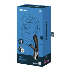 VIBRADOR HEAT CLIMAX + COM APP SATISFYER PRETO - Image 9