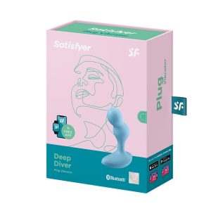 VIBRADOR ANAL DEEP DIVER COM APP SATISFYER AZUL - Image 2