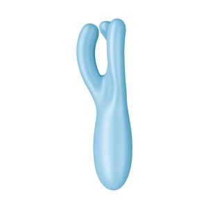 VIBRADOR THREESOME 4 COM APP SATISFYER AZUL - Image 2