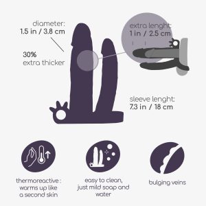 MANGA REALISTA PARA PÉNIS COM DILDO EXTRA GENERAL DICKOBI CRUSHIOUS - Image 8
