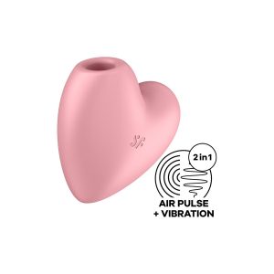 VIBRADOR CUTIE HEART SATISFYER ROSA - Image 1