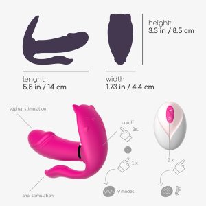 ESTIMULADOR COM CONTROLO REMOTO FRITZ CRUSHIOUS ROSA - Image 10