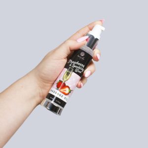 ÓLEO DE MASSAGEM MORANGO CHAMPANHE SECRET PLAY 50ML - Image 3