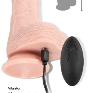 VIBRADOR REALISTA COM FUNÇÃO VAI-VEM E COMANDO SEM FIOS MEDICAL SILICONE RC VIBRATOR YOU2TOYS - Image 10