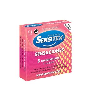 PRESERVATIVOS SENSAÇÕES VEGAN NATURAIS 3 UNIDADES SENSITEX - Image 1