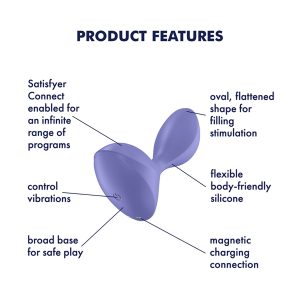 PLUG ANAL SWEET SEAL LILÁS SATISFYER - Image 3