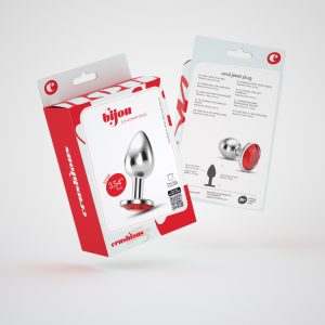 PLUG ANAL JOIA BIJOU VERMELHO GRANDE CRUSHIOUS COM BOLSA AVELUDADA GRÁTIS - Image 7