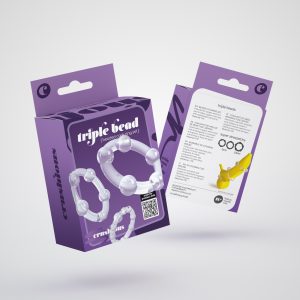 SET DE ANÉIS PENIANOS TRIPLE BEAD TRANSPARENTES CRUSHIOUS - Image 12